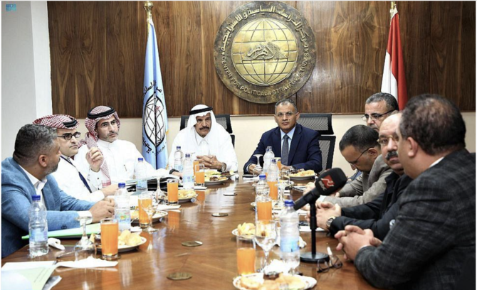 Delegation accompanying crown prince’s regional tour visits Egyptian media institutions