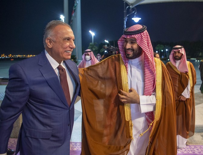 Iraqi PM welcomed to Saudi Arabia by Crown Prince