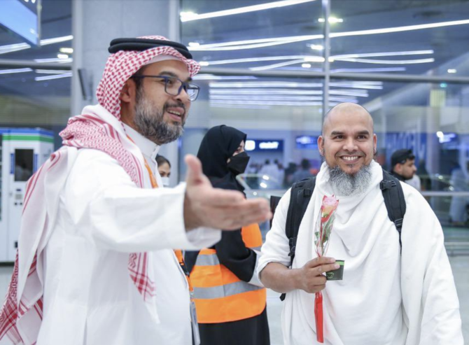 First group of pilgrims from England’s Manchester Airport arrive in Saudi Arabia