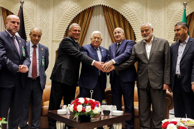 Palestinian president and Hamas chief hold rare meeting