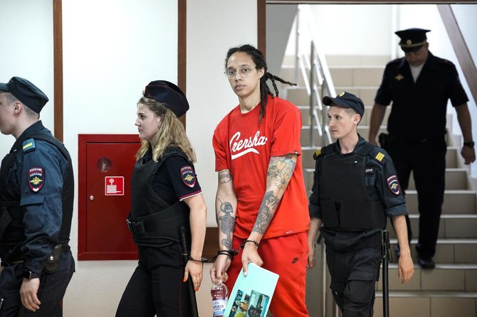 Basketball star Brittney Griner arrives at Russian court for trial on drug charges