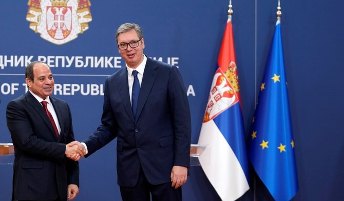 Egyptian, Serbian presidents hold talks in Belgrade