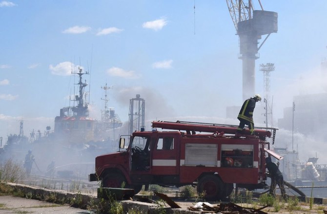 Russia says Odessa strikes hit Western arms