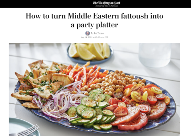Washington Post’s ‘blasphemous’ fattoush recipe sparks Arab anger