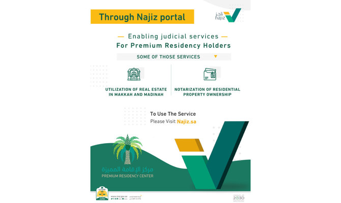 Saudi Ministry of Justice extends Najiz legal services to premium residency holders