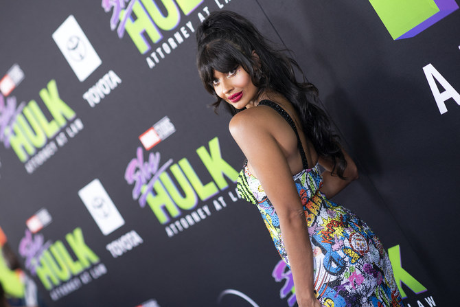 Actress Jameela Jamil talks about her supervillain character at ‘She-Hulk’ premiere