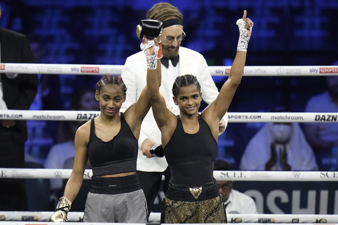 Britain’s Ali wins first Saudi women’s boxing match in seconds