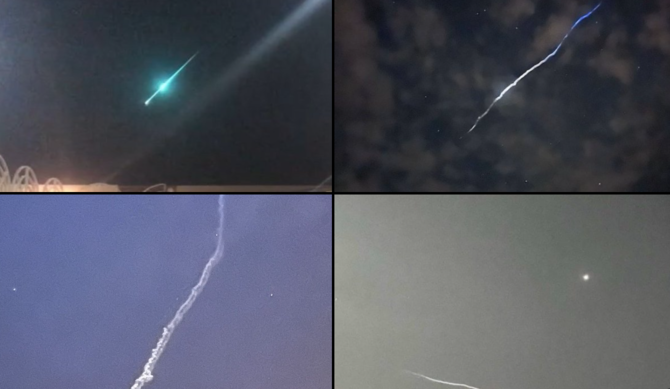 Suspected meteor caught on camera streaking across Saudi sky