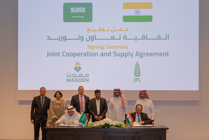 Ma’aden signs 4 MoUs to double phosphate fertilizer and ammonia exports to India