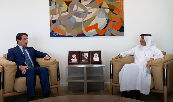 Tamim bin Majid Al-Dossary meets with Portuguese ambassador in Riyadh. (Supplied)