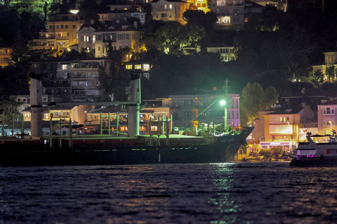 Grain ship from Ukraine towed to anchorage in Istanbul, traffic reopened