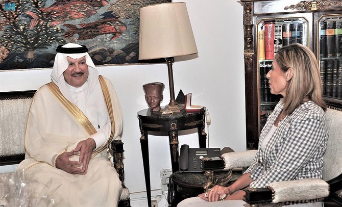 Saudi Arabia’s ambassador to Egypt meets Egyptian minister of culture
