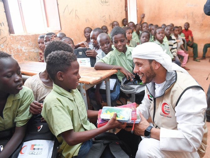 UAE distributes school kits to students in flood-hit Sudan