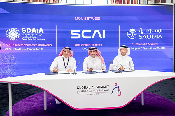 Saudi Arabian Airlines, SDAIA and SCAI team up to harness power of AI