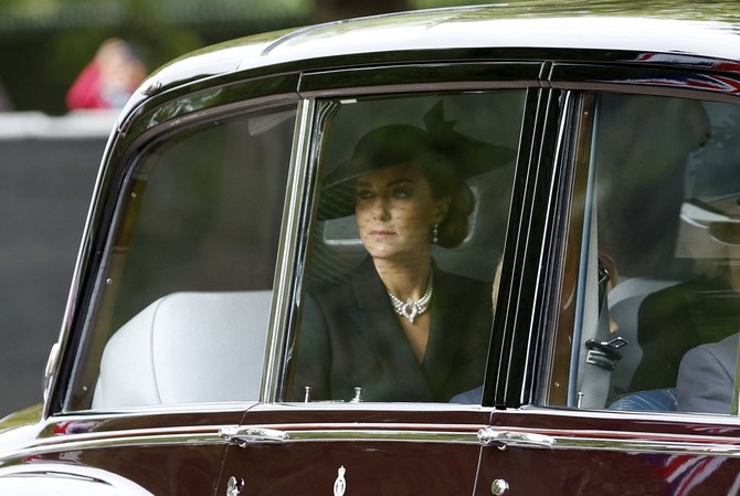 Princess of Wales Kate Middleton wears Bahraini pearl earrings to Queen Elizabeth II’s funeral