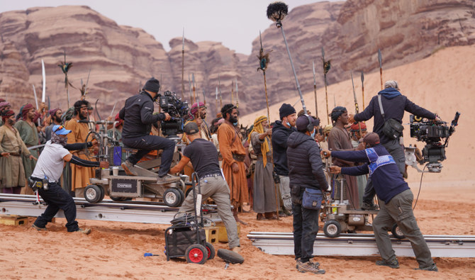 The $153 million movie ‘Desert Warrior’ is one of 20 productions hosted at NEOM. (Photo by Neom)
