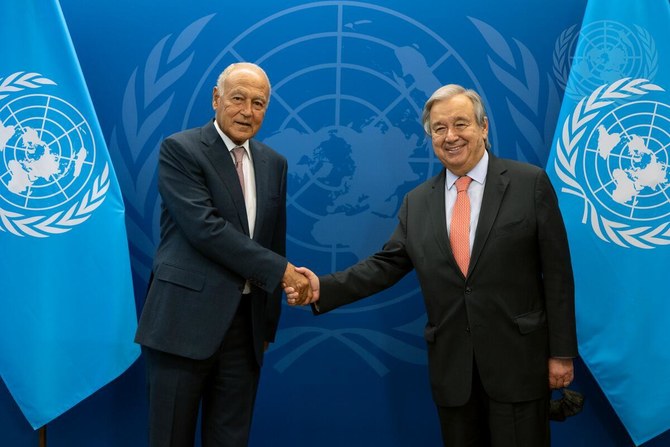Leaders of UN and Arab League discuss Palestinian cause in New York