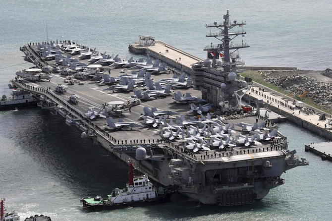 US warship arrives in South Korea as warning to Pyongyang