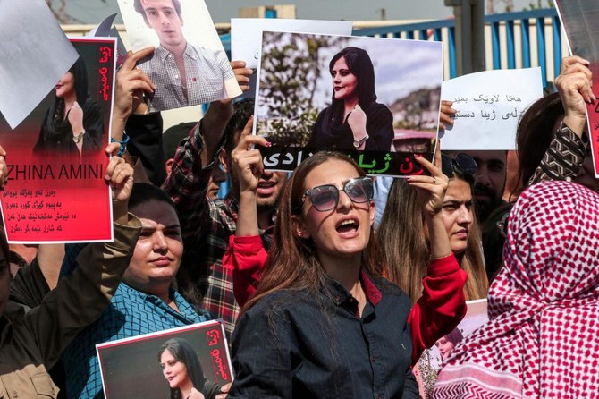 Kurdish protesters rally in Irbil over Mahsa Amini’s death