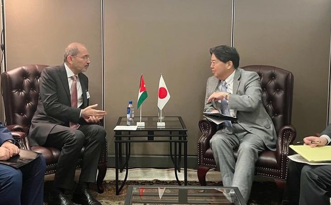 Japan, Jordan foreign ministers discuss Middle East peace