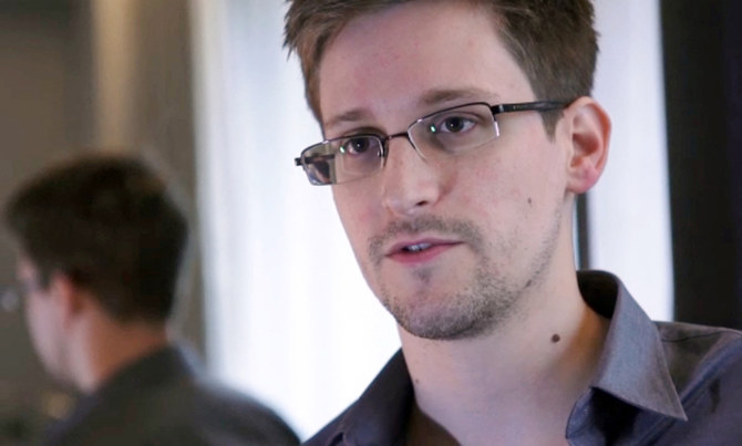 US whistleblower Edward Snowden speaks during an interview with The Guardian newspaper at an undisclosed location in Hong Kong. 