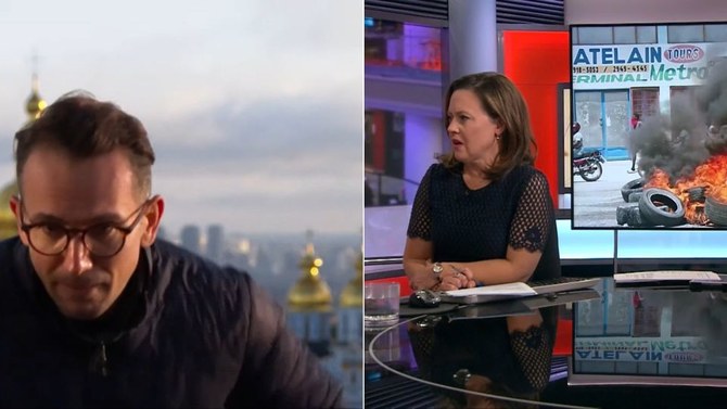 BBC journalist ducks Russian missiles during live broadcast from Kyiv
