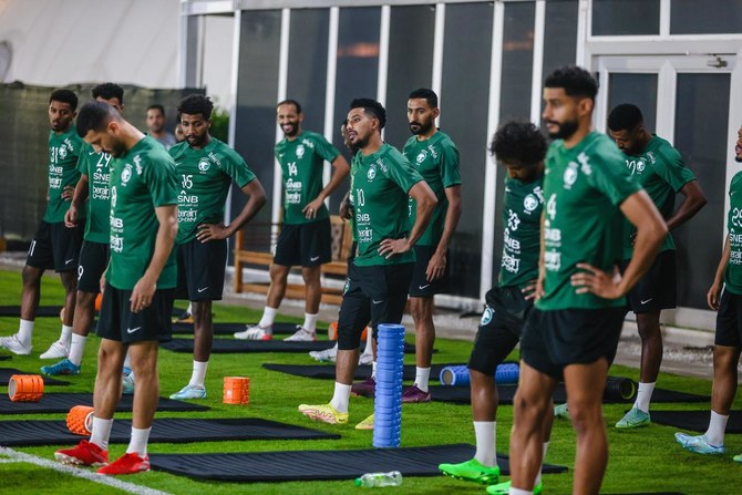 Saudi national team prepare for friendly against Iceland