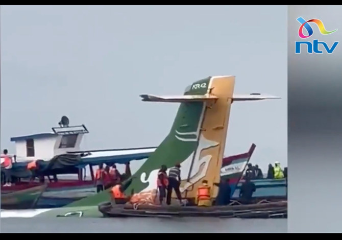 Passenger plane crashes into Lake Victoria in Tanzania, 19 dead