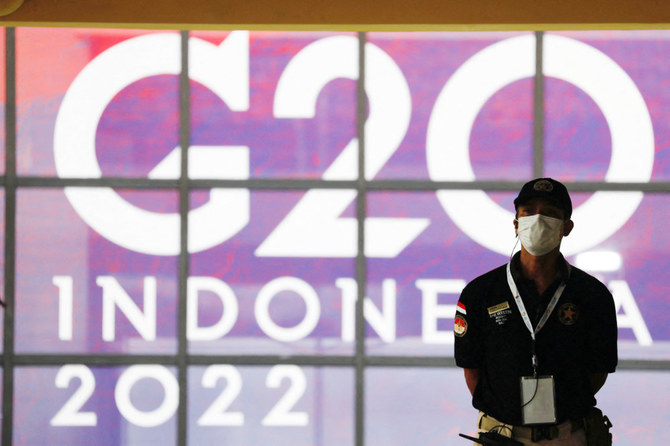  An officer stands guard ahead of the G20 summit in Nusa Dua, Bali, Indonesia, November 13, 2022. (REUTERS)