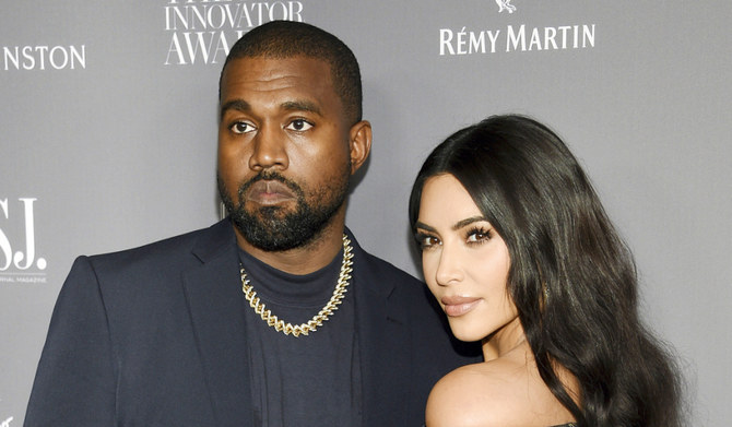 Kanye West, left, and Kim Kardashian attend the WSJ. Magazine Innovator Awards on Nov. 6, 2019, in New York. (AP)