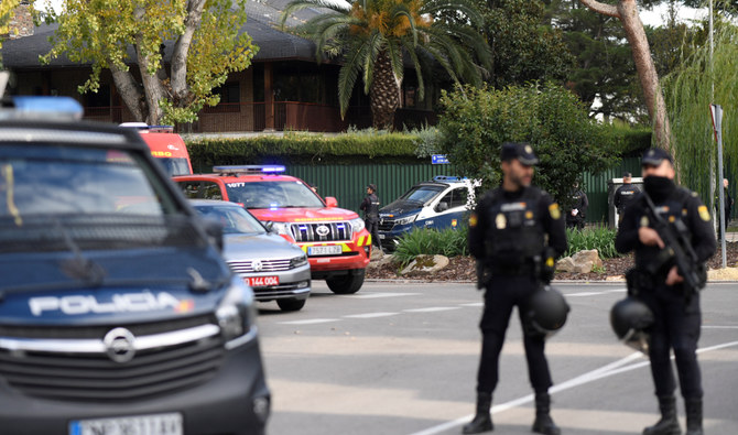 Ukraine embassy guard in Madrid ‘lightly’ injured by letter bomb