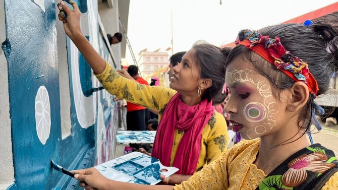 On remote Bangladeshi island, Rohingya refugee children find healing in art