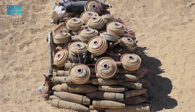 Saudi Arabia’s MASAM project clears 1,307 mines in one week in Yemen