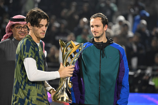 Top tennis in Saudi Arabia as Fritz edges out Medvedev for Diriyah title