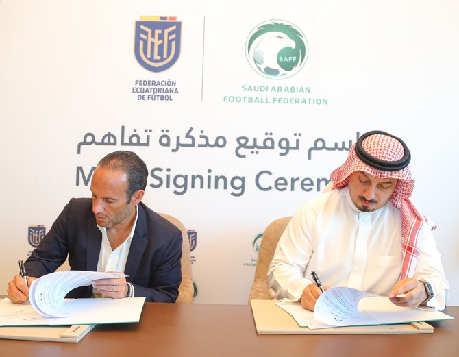 Saudi Football Federation, Ecuadorian counterparts sign MoU in Doha