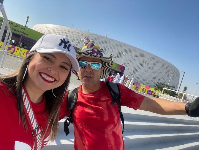 Colombian couple’s football fever sees them travel thousands of kilometers to experience World Cup