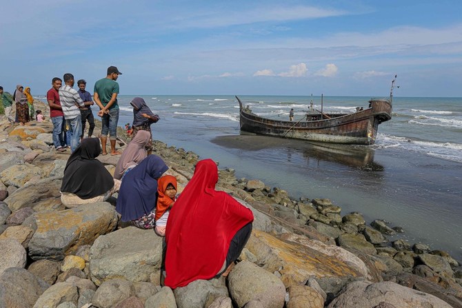 ‘She thought she would die’: Rohingya refugees reach Indonesia after weeks at sea