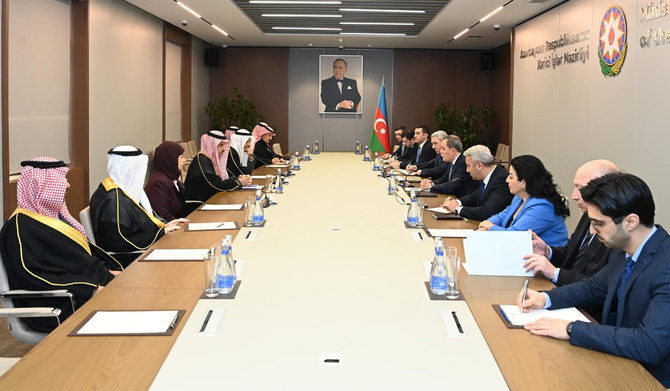 Saudi-Azerbaijani officials meet in Baku. (Supplied)