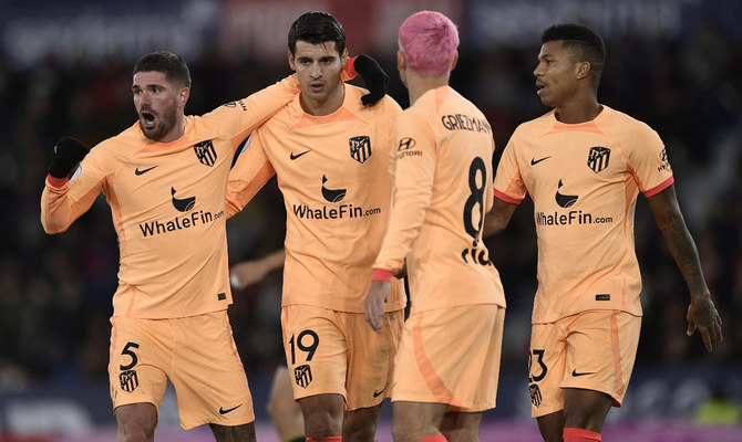 Atlético beats Levante 2-0 to return to Copa quarterfinals
