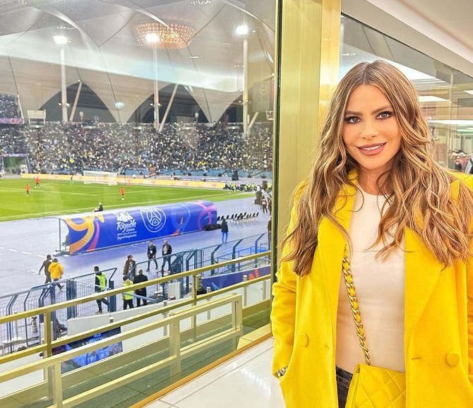 US Colombian actress Sofia Vergara attends Riyadh Season select XI v. PSG match in Riyadh 