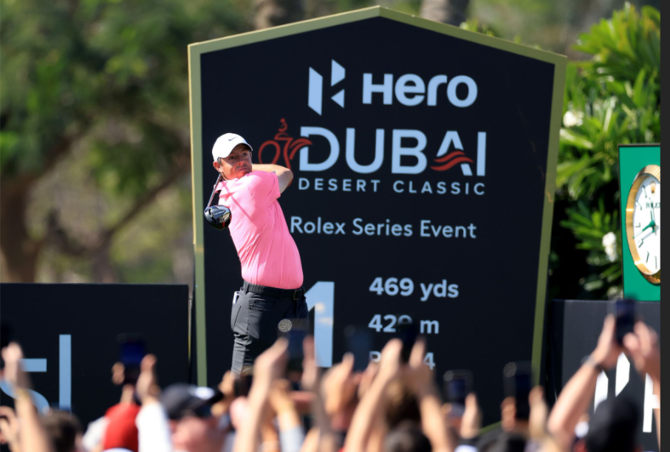 Rory McIlroy takes three-shot lead into final round of Dubai Desert Classic
