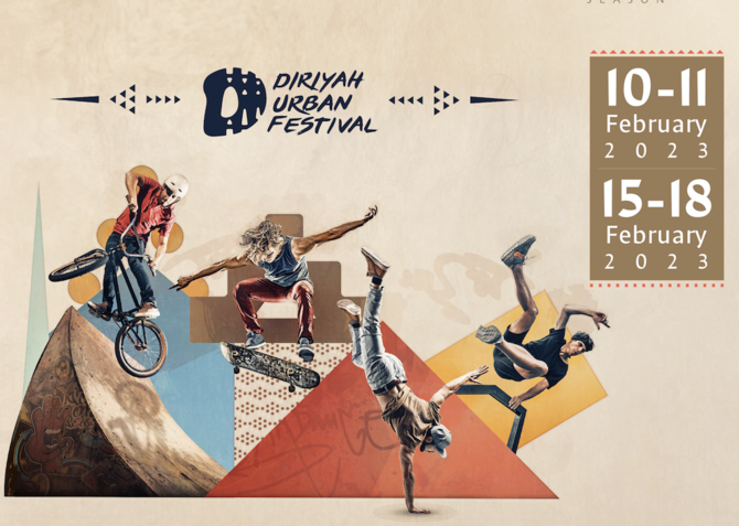 Diriyah will host the BMX Freestyle World Cup, which will act as a qualifying event for the 2024 Paris Olympic Games.