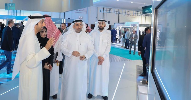 Saudi minister of health at the opening of Arab Health 2023 in Dubai