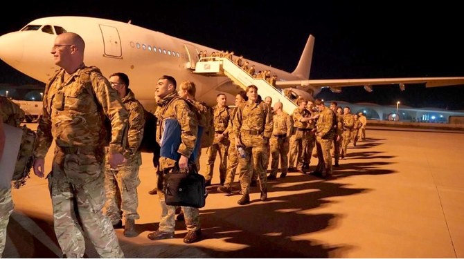 British military forces in Kuwait for Desert Warrior 7 drills