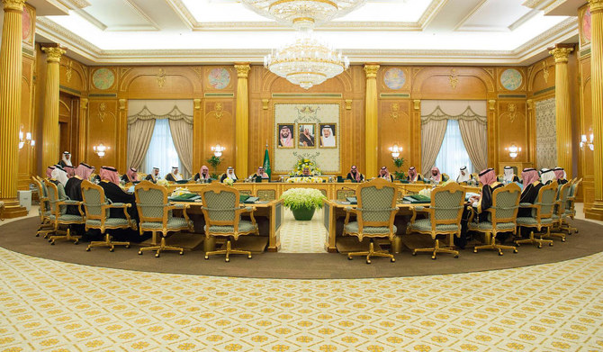 King Salman chairs weekly Council of Ministers meeting at Irqah Palace in Riyadh. (SPA file photo)