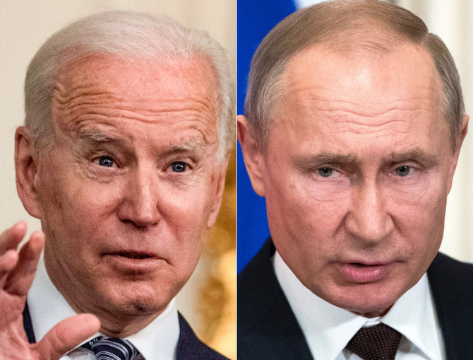 US President Joe Biden (L) and Russian President Vladimir Putin. (AFP file photo)