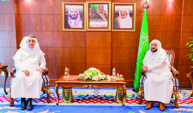 Dr. Abdullah bin Sharaf Al-Ghamdi (L) and Sheikh Abdullatif Al-Asheikh. (Supplied)