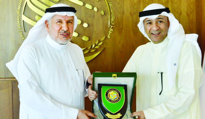 Abdullah Al-Rabeeah meets with Jassem Mohamed Albudaiwi in Riyadh. (Supplied)