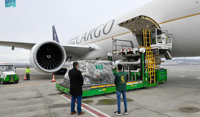 The Kingdom has sent 15 aircraft filled with aid to help the international aid effort in Turkiye and Syria. (SPA)