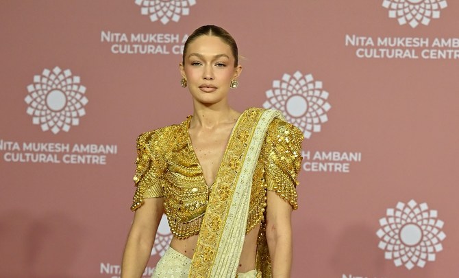 Gigi Hadid dons traditional Indian sari at star-studded event in Mumbai